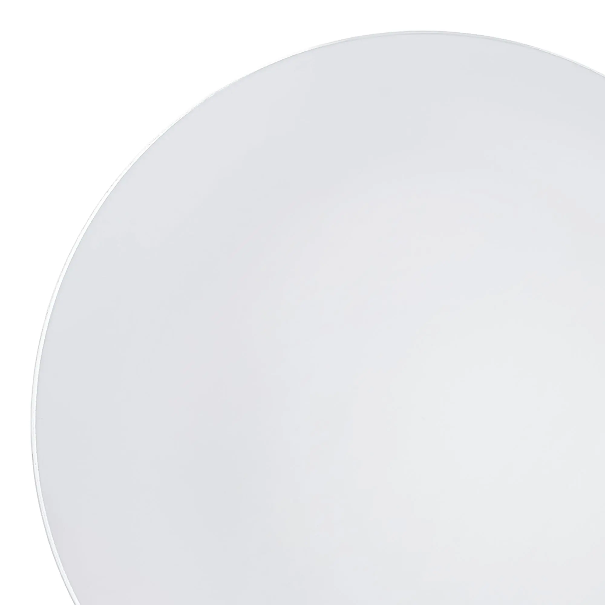 White with Silver Rim Organic Round Disposable Plastic Appetizer/Salad Plates (7.5")