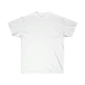 Unisex Plain White Short Sleeve Crew Neck T-Shirt