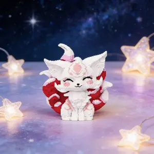 Nine-Tailed Fox Building Blocks Set, Detailed Craftsmanship, Perfect Gift for All Occasions, Unisex Decorative Toy
