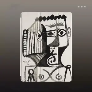 Abstract Art Painting Pattern Tablet Case with Pencil Slot, Soft Drop Protective Case for iPad 11/10/9/8/7/6/5, iPad Air 7/6/5/4/3, iPad Pro 11 Inch, iPad Tablet Accessories