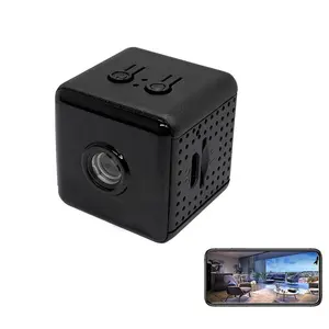 Small Cube-Shaped Security Camera - High-Definition Smart Camera with WiFi Wireless Remote Home Monitoring Function