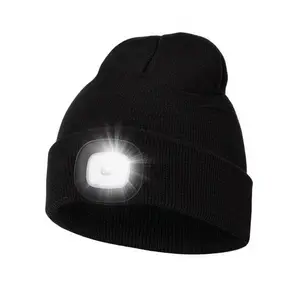 Unisex Hat With Light, Usb Rechargeable Hands Free Headlamp Led  Hat Beanie, For Men Dad Father Usb Rechargeable Caps Hat Light