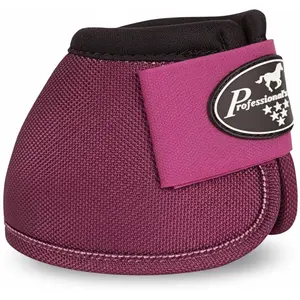 Professional's Choice Ballistic No-Turn Overreach Bell Boots - Wine, Medium, Ballistic Nylon (Pair)