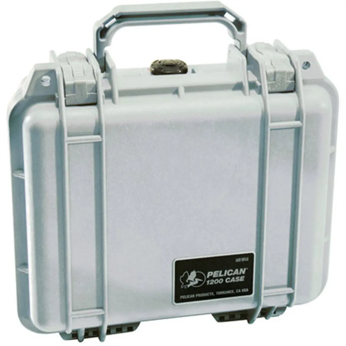 Pelican 1200 Case without Foam, Waterproof, Dustproof, Silver