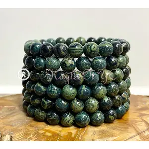 Wholesale 6 Pcs Natural Kambaba Jasper 8mm 7.5” Crystal Healing Stretch Bracelet