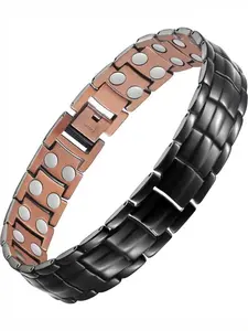 Men's Copper Bracelet - Magnetic Bracelet Jewelry Gift with Adjustable Sizing Tool, Magnetic Jewelry, Outdoor Fun, Durable and Wearable