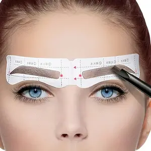 26 Eyebrow Template Set - 104, 12 Styles, Easy To Use, Odorless Eyebrow Shaped Stickers, Quick And Accurate Makeup Application