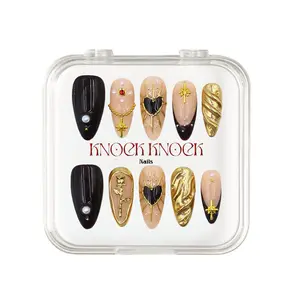 KNOCK.KNOCK NAILS 2026 | Afrodita Libre ｜10PCS 100% Handmade Press-on Nails | Reusable, Salon-quality, Long-Lasting,Glossy design Acrylic Gel System