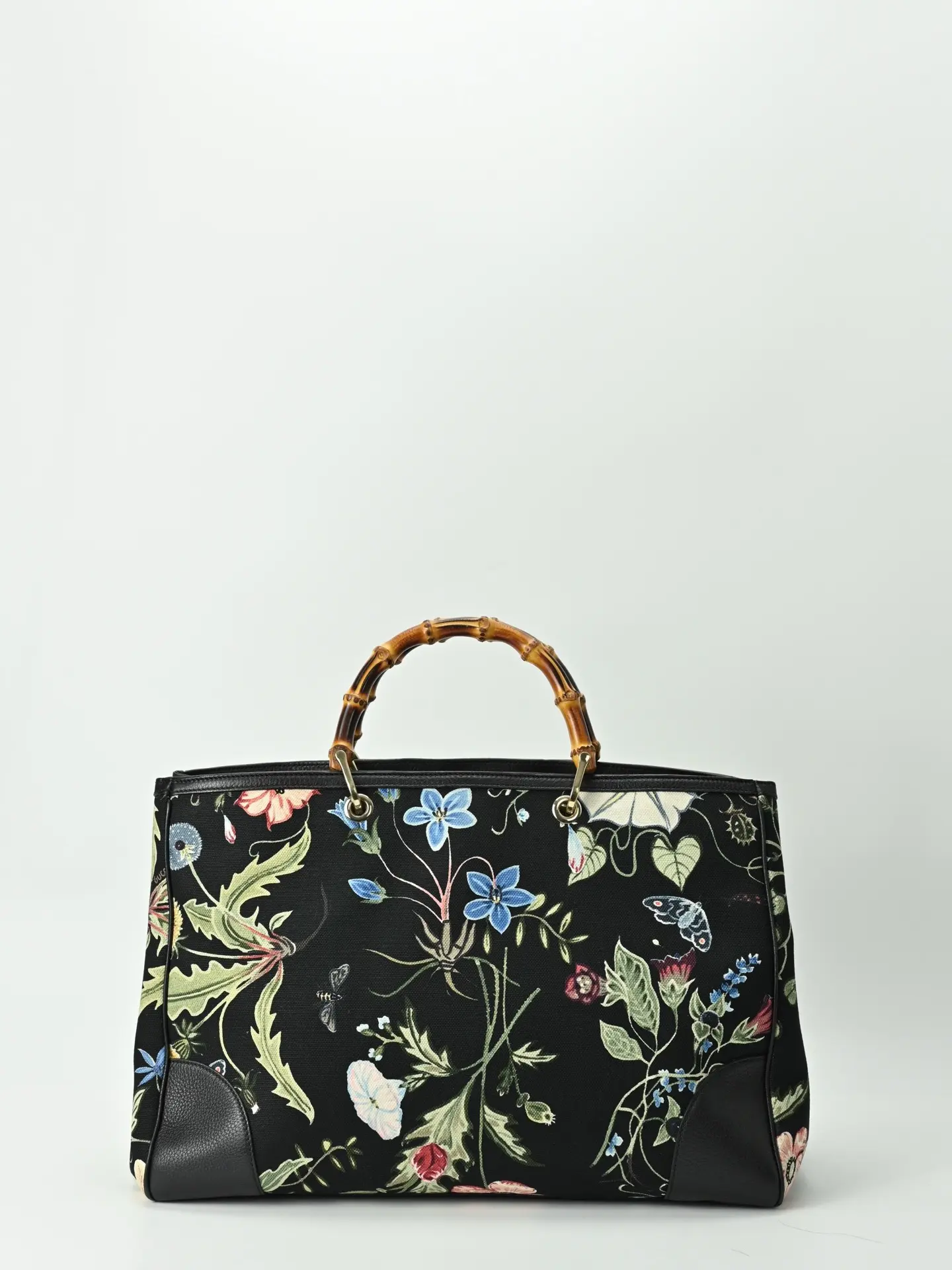 Pre-owned GUCCI Flower Painted Large Tote 23737265