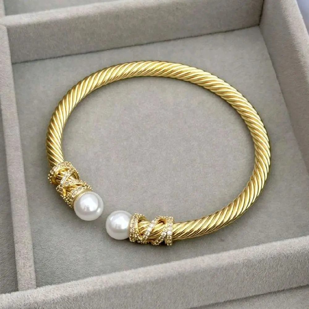 1pc Fashionable Bicolor Gold & Silver Stainless Steel Bangle Bracelet,Adjustable Unisex Design Suitable For Men & Women, Punk Goth Style, Best Gift For Holidays & Jewelry