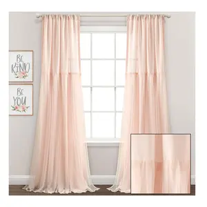 Lush Decor Tulle Skirt Solid 40x84 Window Panel s