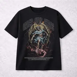 Vintage Fantasy Graphic T-Shirt, Angel Print Tee, Gothic Art Shirt, Unisex Cotton T-Shirt