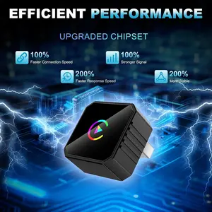 The 2026 model of the Wireless CarPlay Adapter for iPhone and Android is compact and stylish, offering a fast, stable, and lag-free connection with hands-free calling support. It makes a great gift for your boyfriend, Car Video Players
