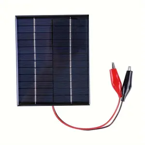 Solar panel 5W 12V portable battery solar charger outdoor mini solar panel, used for 9-12V charging, RV camping, solar light power accessories, toys, etc