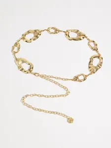Women's Boho Waist Chain, Fashion Geometric Hollow Out Body Chain, Chic Body Jewelry, Ethnic Pattern, All Seasons, Party, Beach, Dress