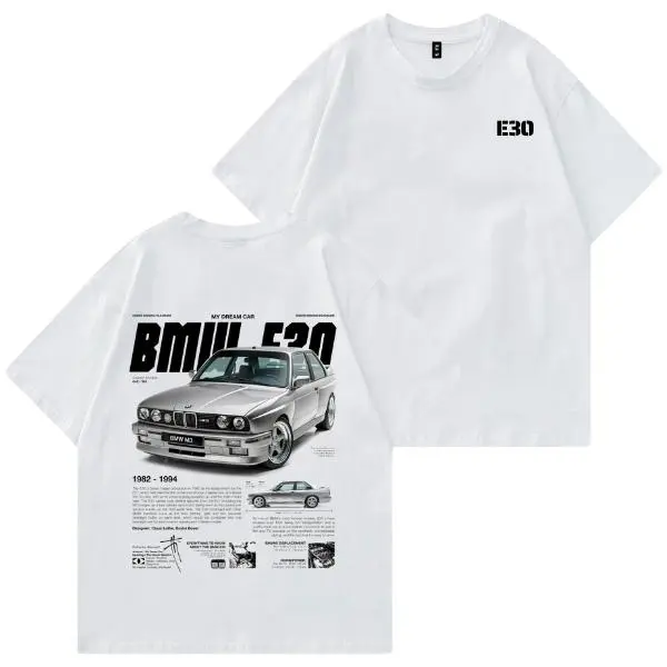 Bimmer E30 T-Shirt, Retro Graphic Tee, Vintage Car Lover Shirt, Classic Unisex Car Clothing , For Men/Women.