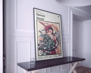 [Sale off up to 50%] [No Frame, Free Ship] Demon Slayer Poster, Demon Slayer Print, Anime Poster, Manga Poster, Minimalist Poster, Gift For Anime Fans