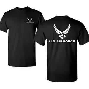 US Air Force Logo Shirt – USAF Minimal Military T Shirt, Patriotic American Graphic Tee, Air Force Veteran Apparel, Soft Cotton Casual T Shirt