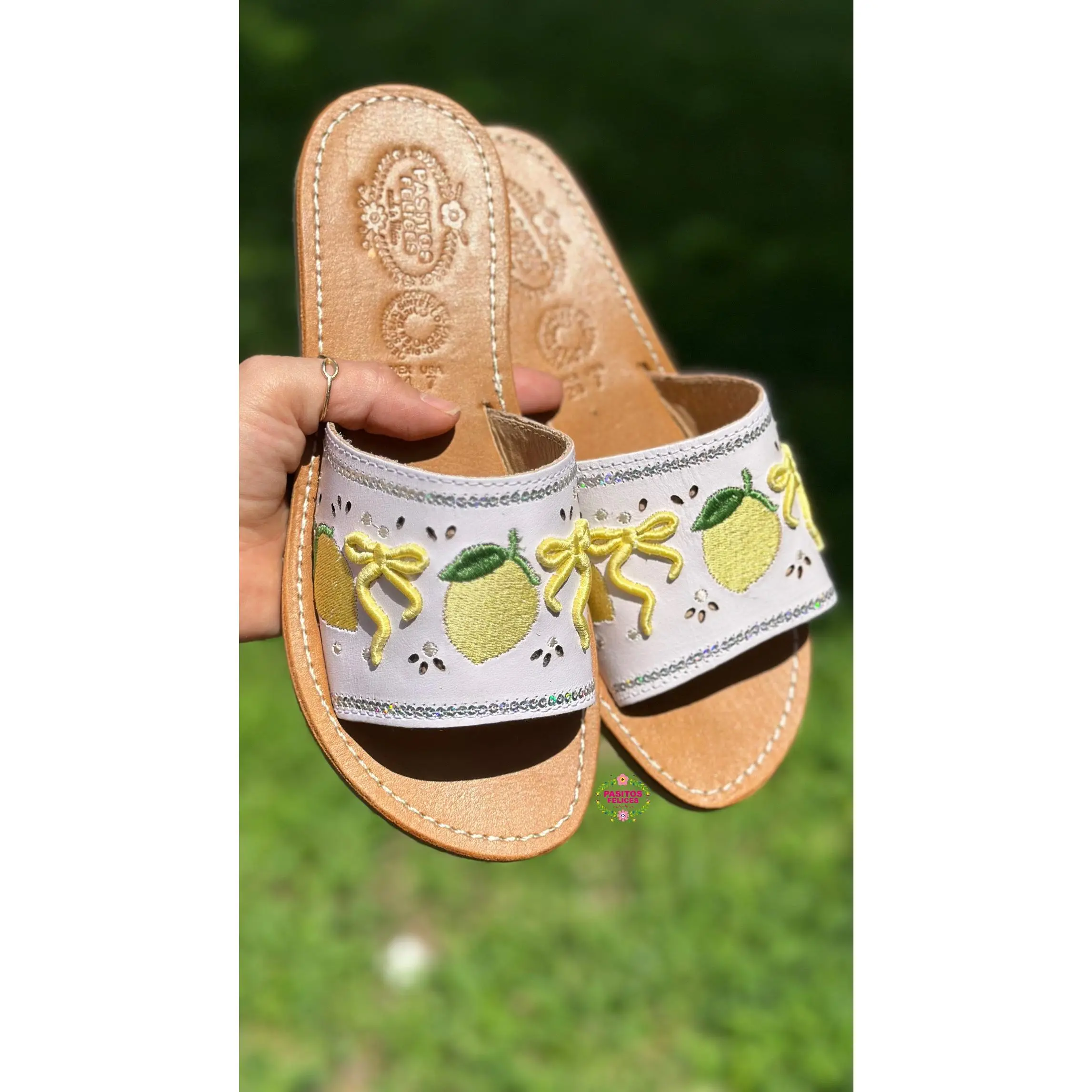 Yellow Lemon Coquette - Mexican Limoncito Sandals
