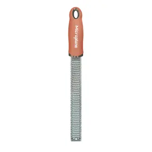 Microplane Premium Classic Zester - Razor-Sharp Stainless Steel Blade, Soft-Grip Handle, Large Grating Surface, Dishwasher Safe