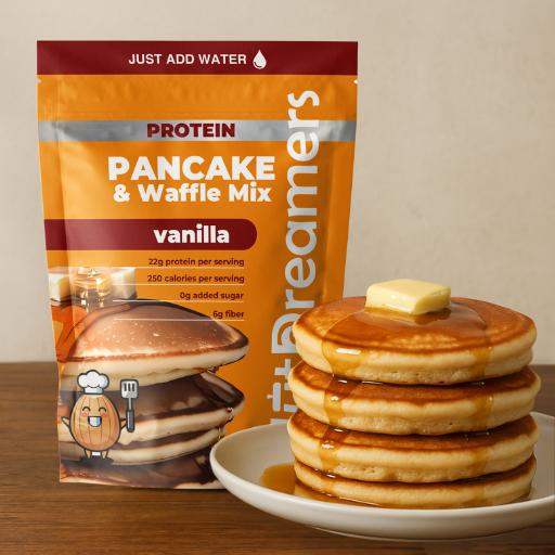 Vanilla Protein Pancake & Waffle Mix – High Protein, Clean Ingredients | Nut Dreamers - Baking - Bake