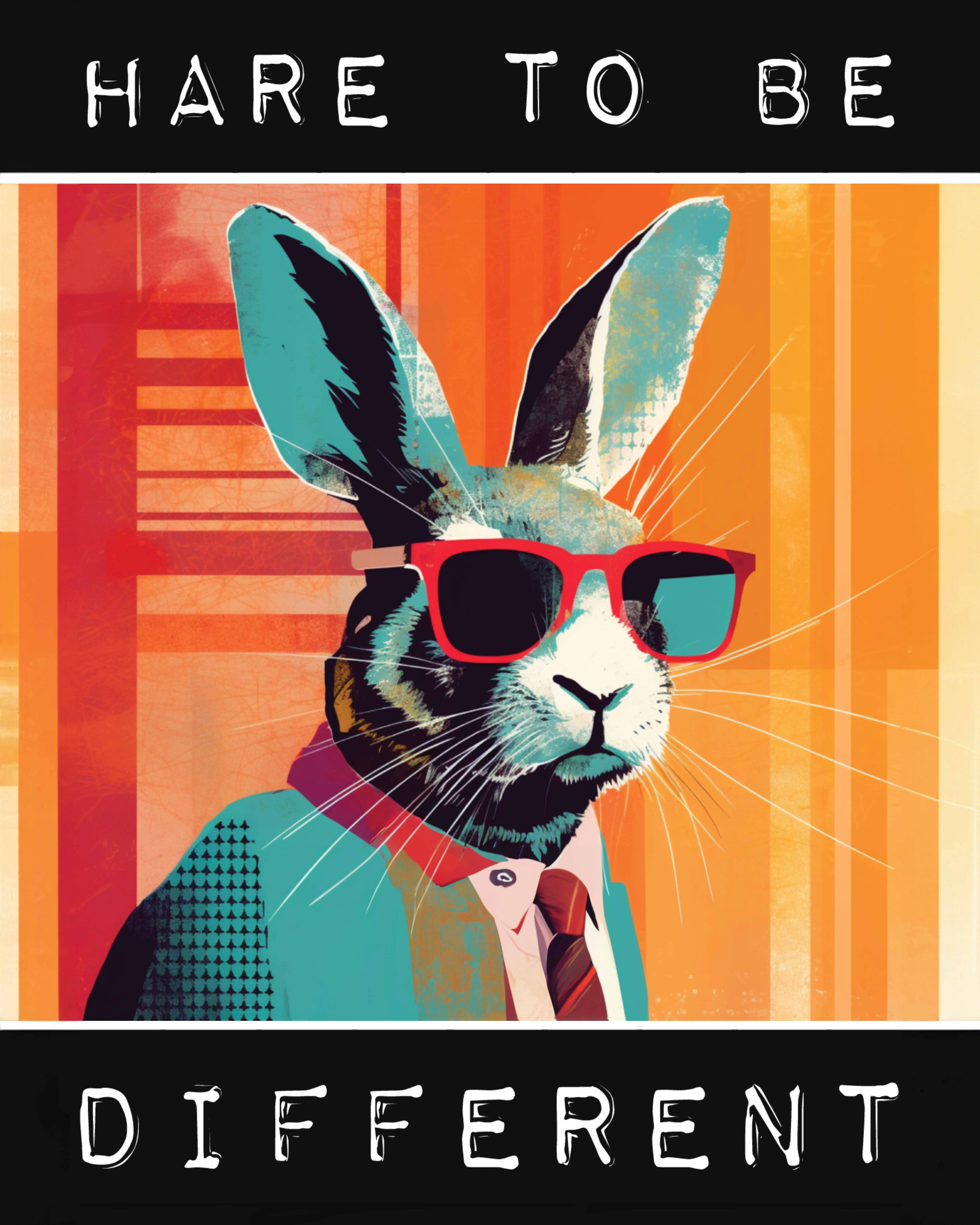 Hare To Be Different Rabbit Poster