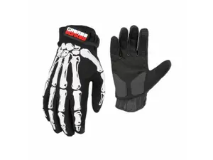 Big Time Products 137085 Men Synthetic Leather Palm Bones Xtreme Gloves - Large