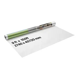 VEVOR House Wrap, 4x 250 ft, 0.17 mm Thick Vapor Barrier, Heavy Duty Plastic Sheeting for Tear-resistant, Drop Cloth Vapor Barrier Covering for Residential Commercial Construction, BlackVEVOR Super Brand Day