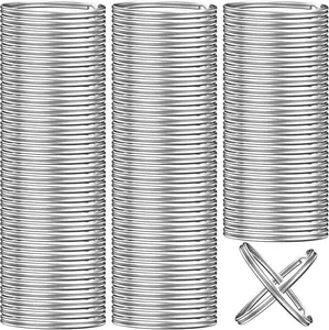 Key Rings Bulk 100PCS Split Key Rings Keychain Rings and Crafts 1 inch 25mm