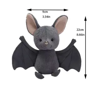 Cute Bat Plush Toy 22cm Soft Stuffed Animal Cartoon Funny Bat Doll Car Decoration Gift