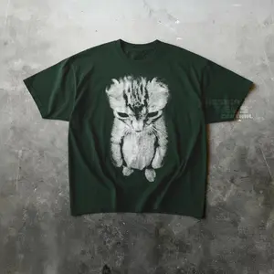 Sad Kitten Meme Standing Cat T-shirt