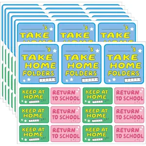 150 count Student Homework Folder Labels for Elementary Students, Cute Take  Folder Return to School Keep at  Label Stickers for Teacher, Classroom, School, Parents
