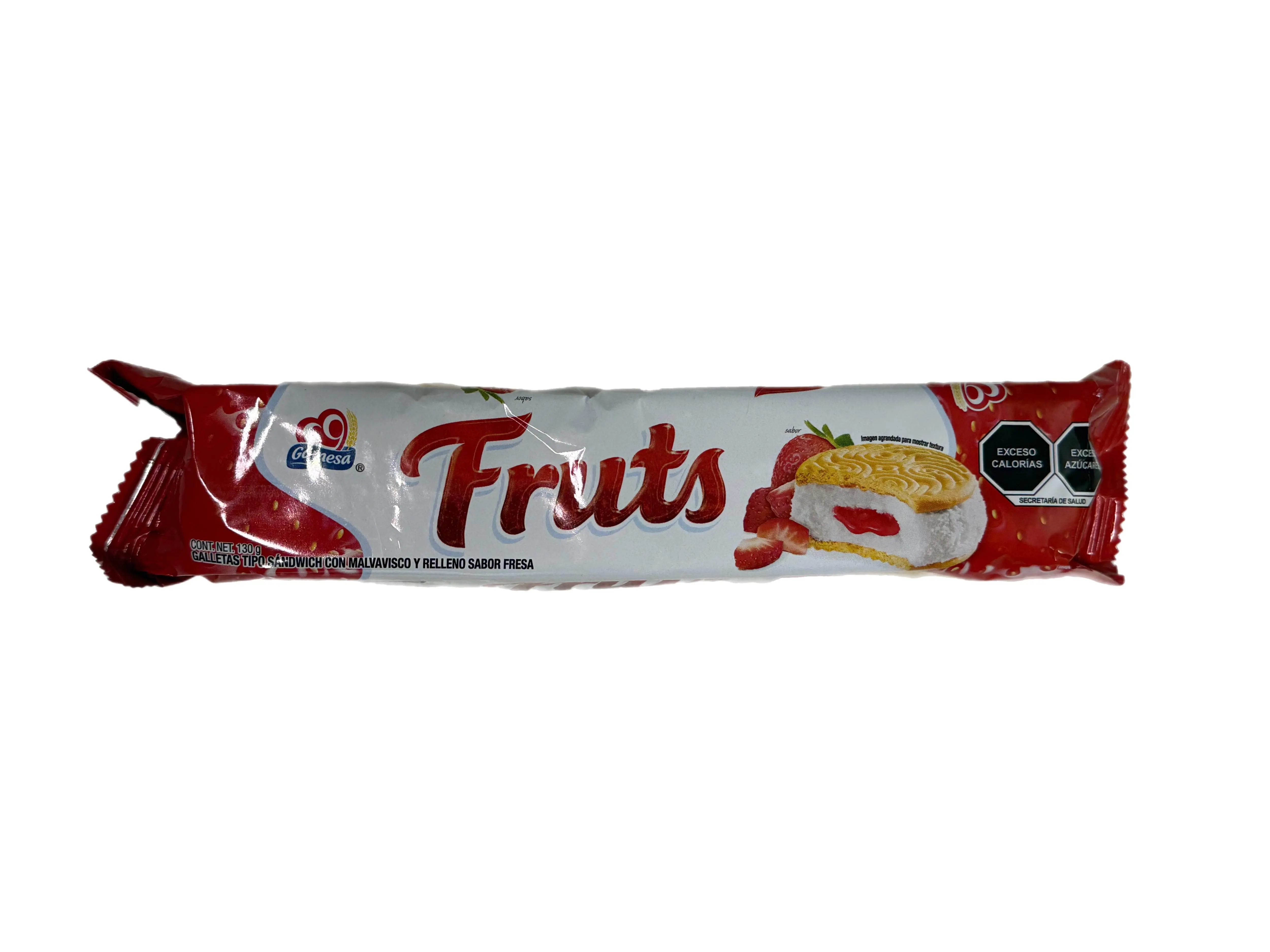 Gamesa Fruts Strawberry Marshmallow Filled Sandwich Cookies – 130 g (4.59 oz)