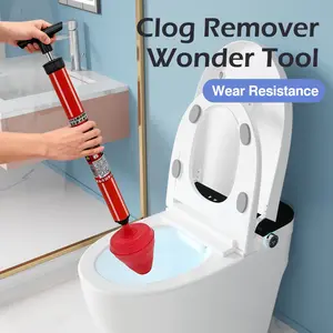 1 Count Toilet Clog Remover Tool,High Pressure Air Power, Works for Bathroom Sinks and Kitchen Drains