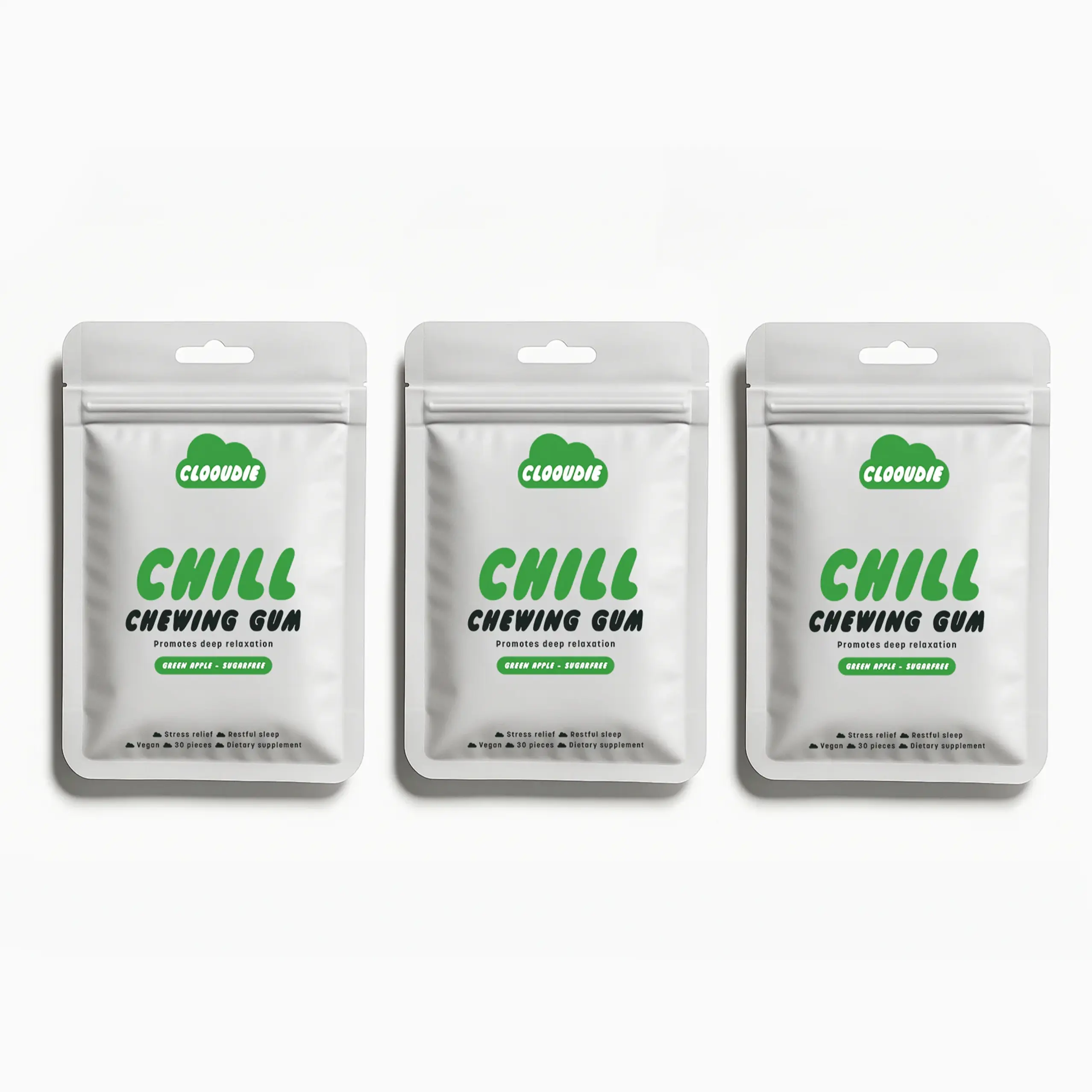 3 Packs of Chill Chewing Gum