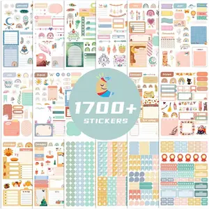 1700+ Planner Stickers - 24 Calendar Stickers Per Pack for Women to Add Colour and Interest to Your Schedule