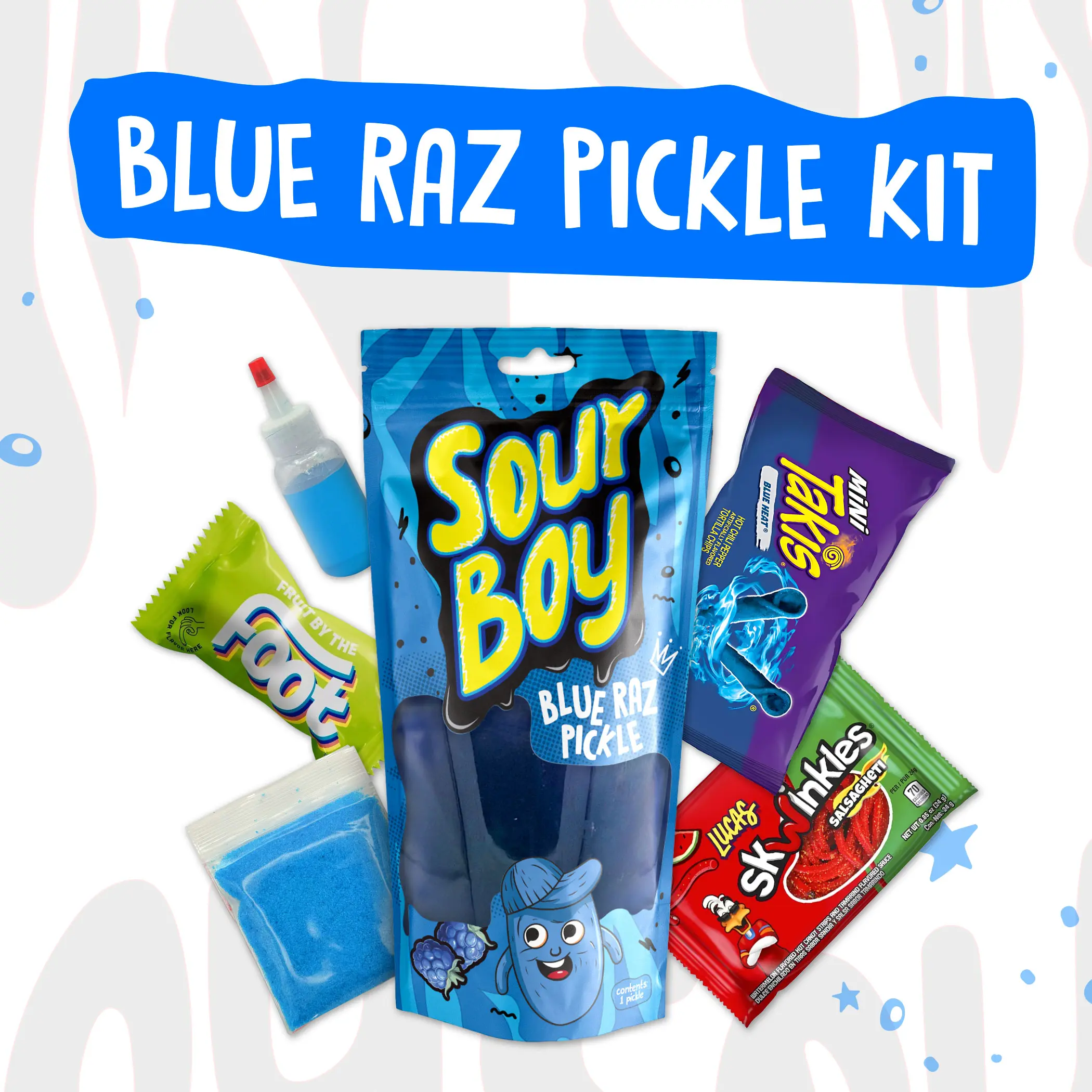 6 PC Blue Raz Pickle Kit 6 PC Blue Raz Pickle Kit