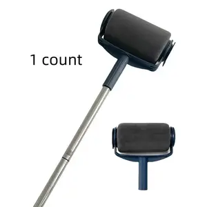 Polyester Paint Roller Brush Set, Includes Roller, Handle and Extension Pole, Ideal for Walls, Latex Paint and Wall Coatings