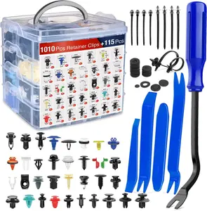 Nilight 1125Pcs Car Push Retainer Clips Auto Fasteners Kit Included 34 Most Popular Sizes Nylon Bumper Fender Rivets with 5 Fasteners Remover 10 Cable Ties for Toyota GM Ford Honda Chevy summervibes