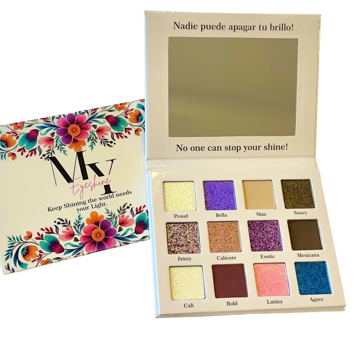 Eyeshine Duo Chrome Eyeshadow Palette for Makeup Cosmetic Matte