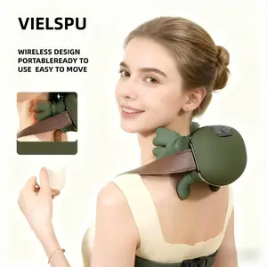 [Vielspu]-Electric massager, finger pressure neck massage, acupressure neck massage, suitable for deep kneading and massage of, back, legs, gift for mother/father/female/male, handheld massager, reliable performance, office worker, athlete.
