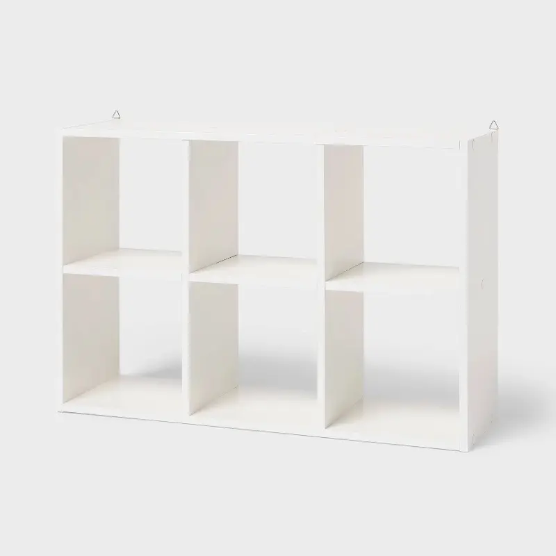 6" 6 Cube Mini Organizer White - Brightroom™