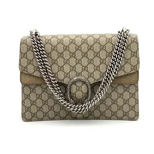 Pre-owned GUCCI Coated Canvas Shoulder Bag Dionysus Bag GG Medium #3639