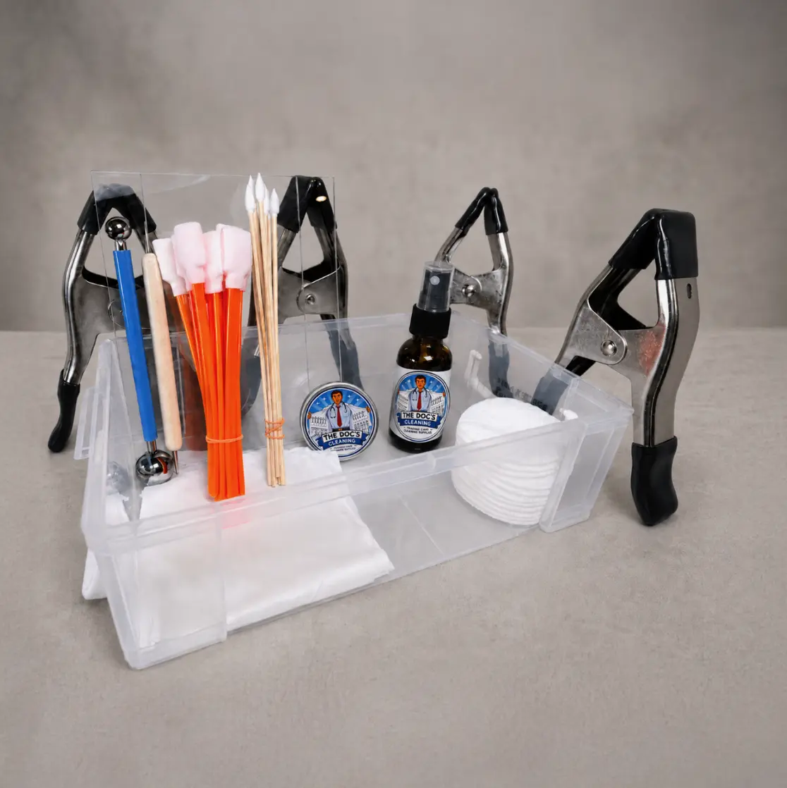 Doc’s TCG Card Cleaning Kit -All Natural Formula for Trading Cards - Enhances Shine, Reduces Scratches, Clean Dirt and Grime- Safe for Pokémon, Magic, Yu-Gi-Oh & Sports Cards