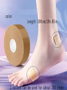 Invisible Anti-Smooth Heel Pads, Skin-Friendly Breathable Waterproof Shoe Inserts, Pure Color Basic Design for Women