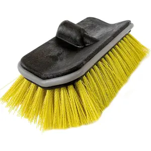 DOCA Scrub Brush Attachment for Long Handle Extension Pole - Outdoor Broom and Scrubbing Brush for House Floor, Deck, Patio, Car - Hard Brush