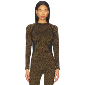Goldbergh Feline Baselayer Long Sleeve in Jaguar