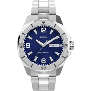 Timex Essex Blue Dial Stainless Steel Mens Watch TW2W79500