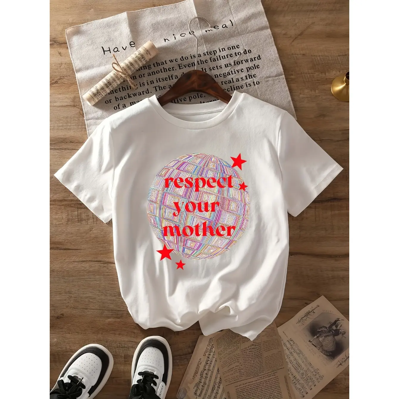 Men's Disco Graphic T-Shirt - Short Sleeve Crew Neck Regular Fit Casual Wear |   Soft & Breathable Fabric, Durable Print, Everyday Comfort, Machine Washable, Casual Indoor