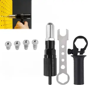 Electric Rivet Gun Adapter, Handheld, Heavy-Duty Riveter Attachment for Electric Drills  A Practical Power Tool Accessory to Meet Daily Project Needs,  Hardware Tool